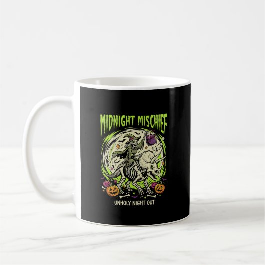 Halloween Bone Rider Unfug Kaffeetasse (Links)