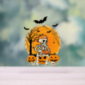 Halloween BonePumpkin Acrylschild (Neutral)