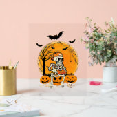 Halloween BonePumpkin Acrylschild (Hochzeit)
