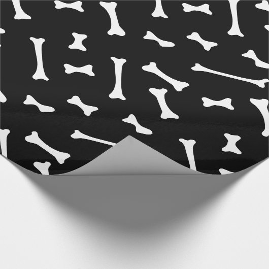 Halloween Bones Ghost Geschenkpapier (Ecke)