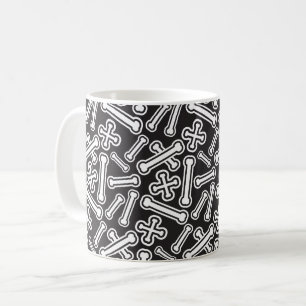 Halloween Bones Pattern Kaffeetasse