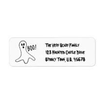 Halloween Boo Address Labels von RoseWrits