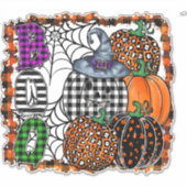 Halloween Boo          Aufkleber (Vorderseite)