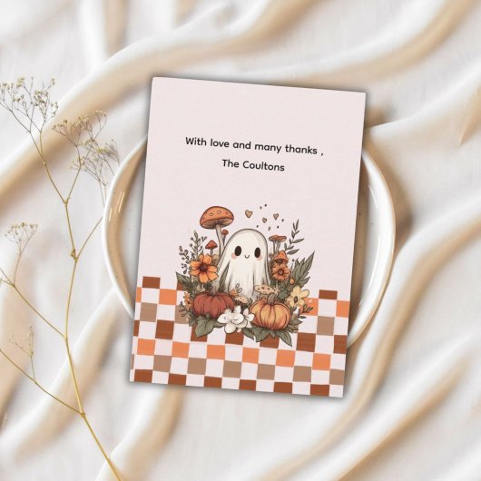 Halloween, Boo Baby Dusche Dankeskarte