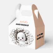 Halloween Boo Babydusche Niedlich Gefallen Box Geschenkschachtel (Rückseite)