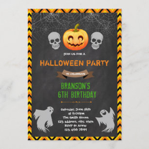 Halloween Boo bash Party Einladung