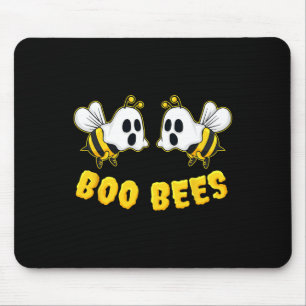 Halloween Boo Bees Matching Couples Fun Mousepad