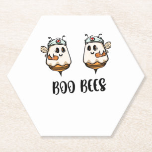 Halloween Boo Bees Nurse Classic T - Shirt Untersetzer