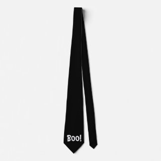 HALLOWEEN BOO BLACK KRAWATTE