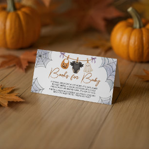 Halloween Boo Bücher für Baby-Beilagekarte Begleitkarte