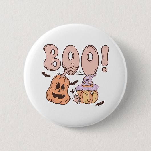 Halloween Boo Button (Vorderseite)