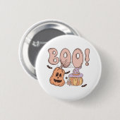 Halloween Boo Button (Vorne & Hinten)