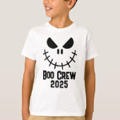 Halloween Boo Crew 2025 evil grin group matching  T-Shirt (Vorderseite)