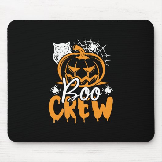 Halloween Boo Crew Geburtstag Mousepad (Vorne)