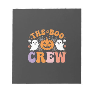 Halloween Boo Crew Geist Kürbis Design_1 Notizblock