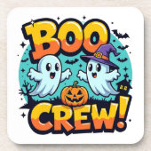 Halloween Boo Crew Getränkeuntersetzer (Vorderseite)