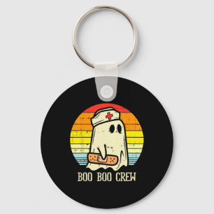 Halloween Boo Crew Ghost Nurse Retro Halloween Schlüsselanhänger