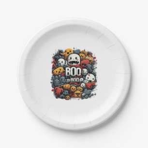 Halloween Boo Crew Nurse Spooky Festival Pappteller