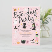 Halloween-BOO-DAY-Party Einladung (Stehend Vorderseite)