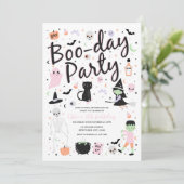 Halloween-BOO-DAY-Party Einladung (Stehend Vorderseite)