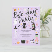 Halloween-BOO-DAY-Party Einladung (Stehend Vorderseite)