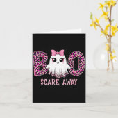 Halloween Boo E Away Breast Cancer Awareness Cute Karte (Gelbe Blume)