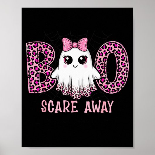 Halloween Boo E Away Breast Cancer Awareness Cute Poster (Vorne)
