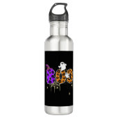 Halloween Boo Edelstahlflasche (Vorderseite)