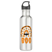 Halloween Boo Edelstahlflasche (Vorderseite)