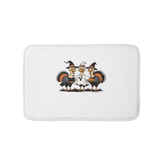 Halloween Boo, Erntedank Türkei, Spooky Badematte (Vorderseite)