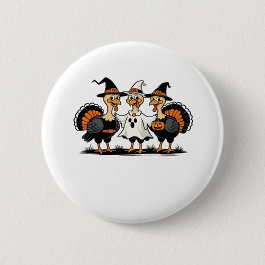 Halloween Boo, Erntedank Türkei, Spooky Button (Vorderseite)