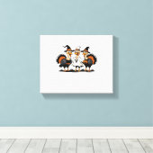 Halloween Boo, Erntedank Türkei, Spooky Leinwanddruck (Insitu (Holzboden))