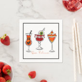 Halloween Boo Felicia Funny Drinks Cocktail Serviette (Beispiel)