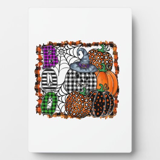 Halloween Boo          Fotoplatte (Vorderseite)