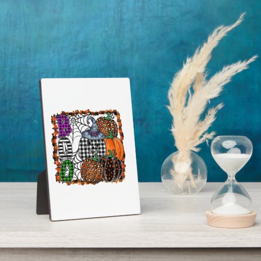 Halloween Boo          Fotoplatte (Seite)