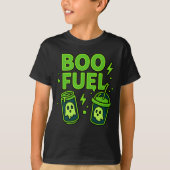 Halloween Boo Fuel Bekleidung spukhafte Outfit Uni T-Shirt (Vorderseite)
