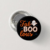 Halloween Boo Funny Button (Vorne & Hinten)