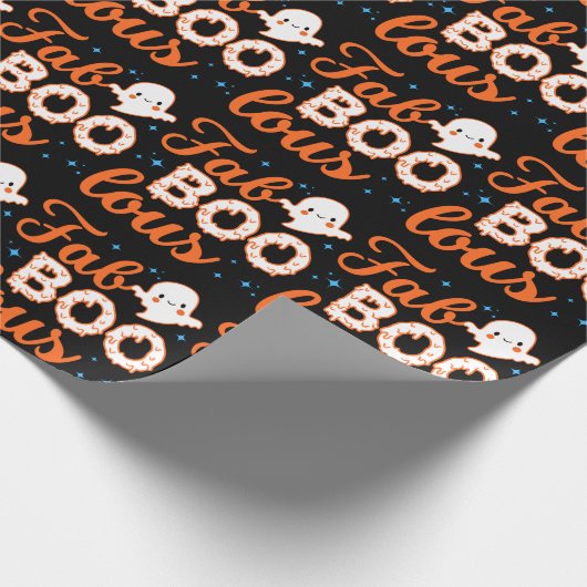 Halloween Boo Funny Geschenkpapier (Ecke)