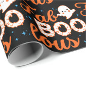 Halloween Boo Funny Geschenkpapier (Rolleneckpunkt)