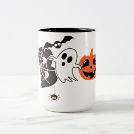 Halloween Boo Funny Halloween Zweifarbige Tasse