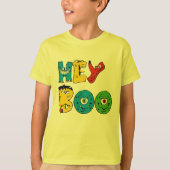 Halloween BOO | Funny Kid's Tick oder Leckerei Gra T-Shirt (Vorderseite)