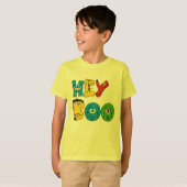 Halloween BOO | Funny Kid's Tick oder Leckerei Gra T-Shirt (Vorne ganz)