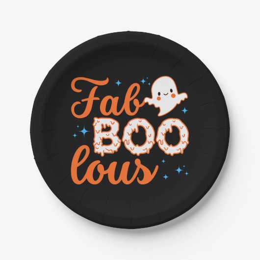 Halloween Boo Funny Pappteller (Vorderseite)