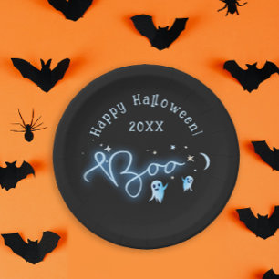 Halloween Boo Geist Nacht Verlassene Party Pappteller