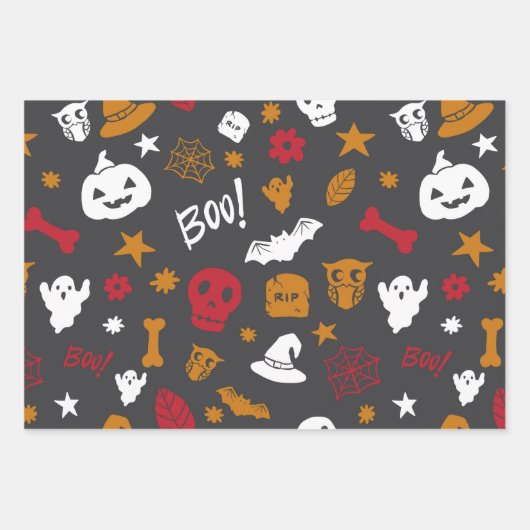 Halloween Boo! Geschenkpapier Set (Vorderseite 2)