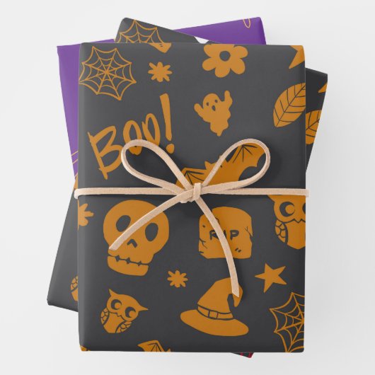 Halloween Boo! Geschenkpapier Set (Beispiel)