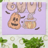 Halloween Boo Geschirrtuch (Gefaltet)