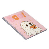 halloween boo ghost and pumpkins notizblock (Rechte Seite)