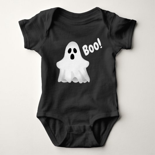 Halloween Boo Ghost Baby Bodysuit Baby Strampler (Vorderseite)