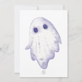 Halloween Boo Ghost Baby Dusche Einladung (Rückseite)